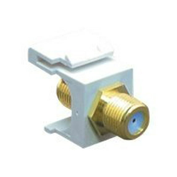 Module- F-Type- Gold Plated- 3GHZ- White BY ICC