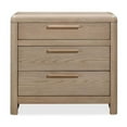 thumbnail image 1 of Modus Furniture Furano Three Drawer Ash Wood Nightstand in Ginger, 1 of 3
