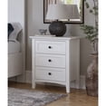 thumbnail image 1 of Modus Furniture Grace Three Drawer Nightstand in Snowfall White, 1 of 5