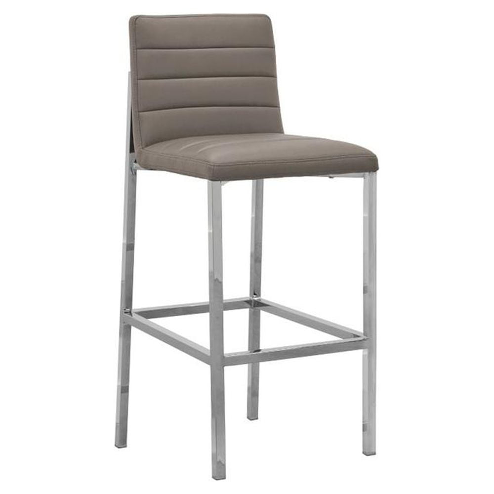 Modus Furniture Amalfi Metal Back Bar Stool (Set of Two) Taupe ...