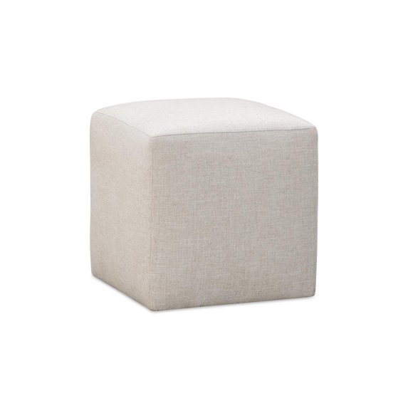 Modus Furniture Liv Fully Upholstered Dining Ottoman in Natural Linen