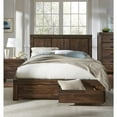 thumbnail image 1 of Modus Furniture Meadow Solid Wood Footboard Storage Bed in Brick Brown, 1 of 9