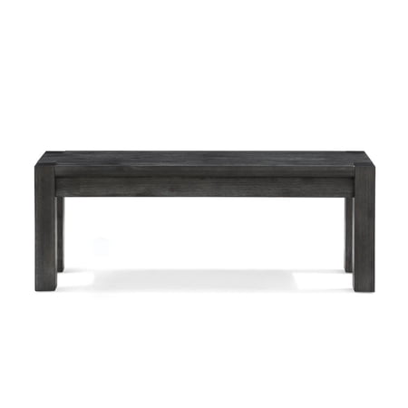 Modus Furniture Meadow Solid Wood Bench, Graphite