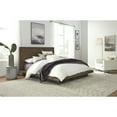 thumbnail image 1 of Modus Furniture Melbourne Wood Platform Bed in Dark Pine, 1 of 7