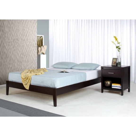 Modus Nevis 5 Piece Cal King Platform Bed Set With 2 Nightstand, Espresso