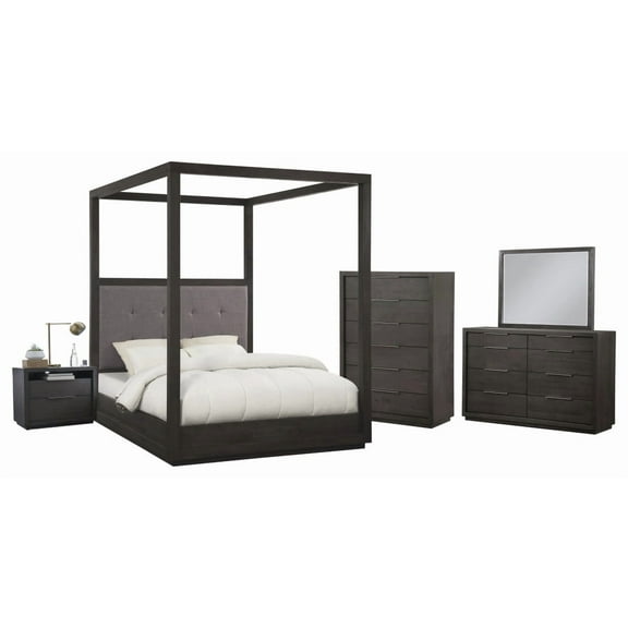 Modus Oxford 5 Piece Cal King Canopy Bedroom Set, Dolphin