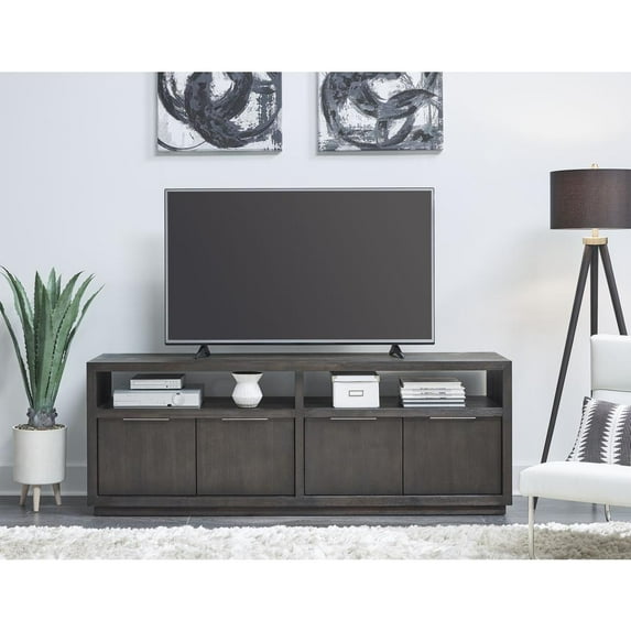 Modus Furniture Oxford Solid Wood 74" Media Console, Graphite