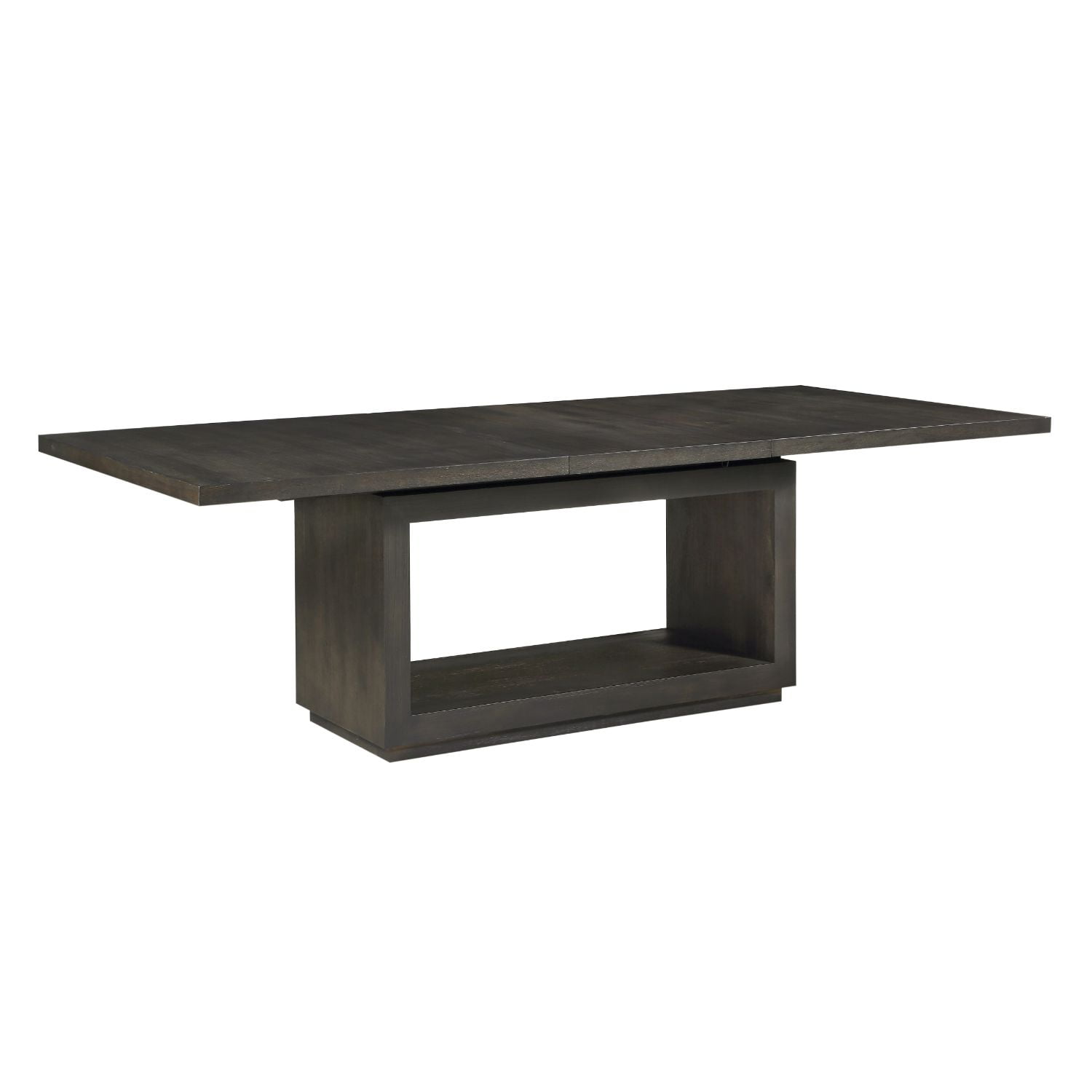 Basalt Grey Acacia Veneer Rectangular Dining Set with 6 Chairs