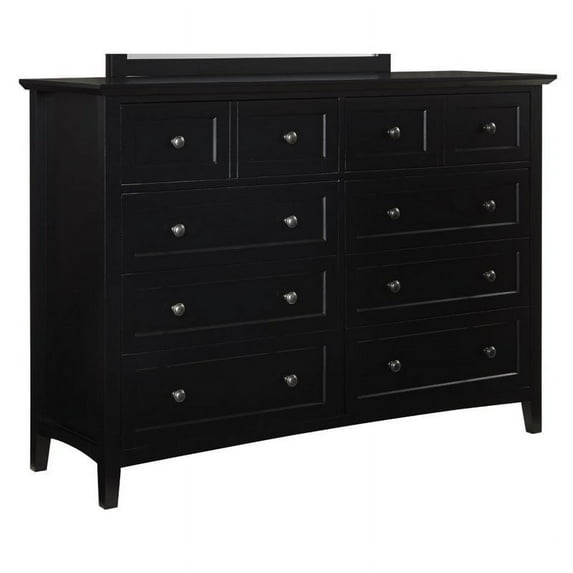 Modus Paragon 8 Drawer Dresser in Black