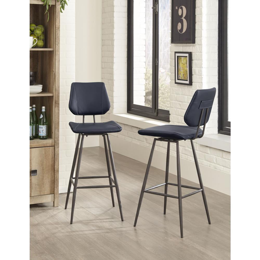Modus Bob Stool Modus Furniture Vinson Modern Swivel Bar Stool, Cobalt - Set of 2 ...