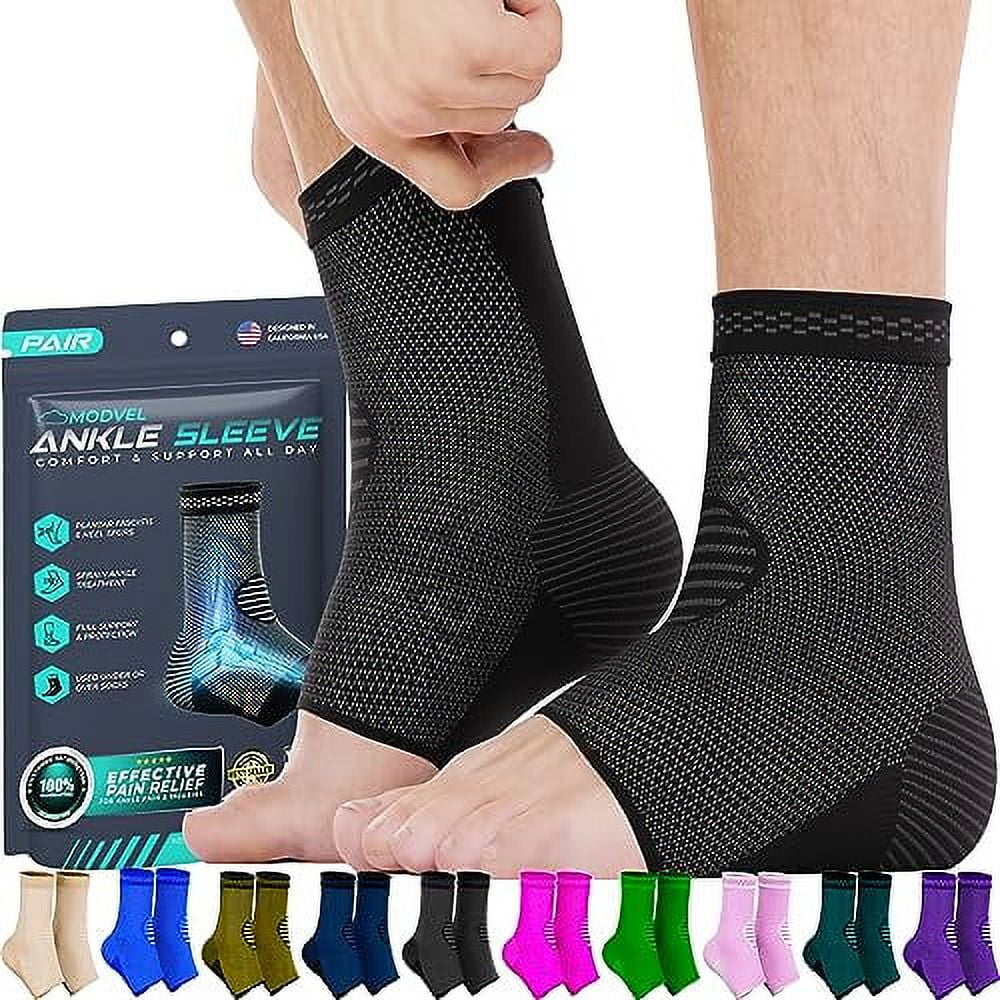 Modvel Ankle Brace for Women & Men 1 Pair of Ankle, Arch Support Sleeve, Ankle Wrap
