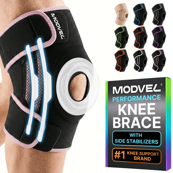 MODVEL Slim Lace-Up Ankle Brace for Men and Women, Adjustable Figure 8 Ankle Support with Soft Padding