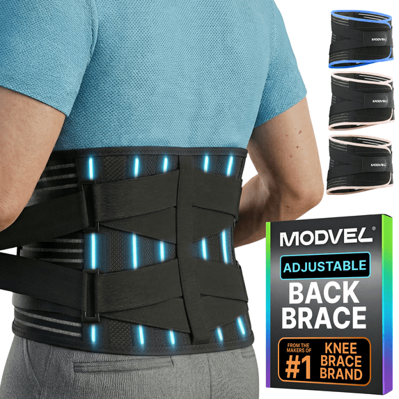MODVEL Back Brace Black (Plus Size)