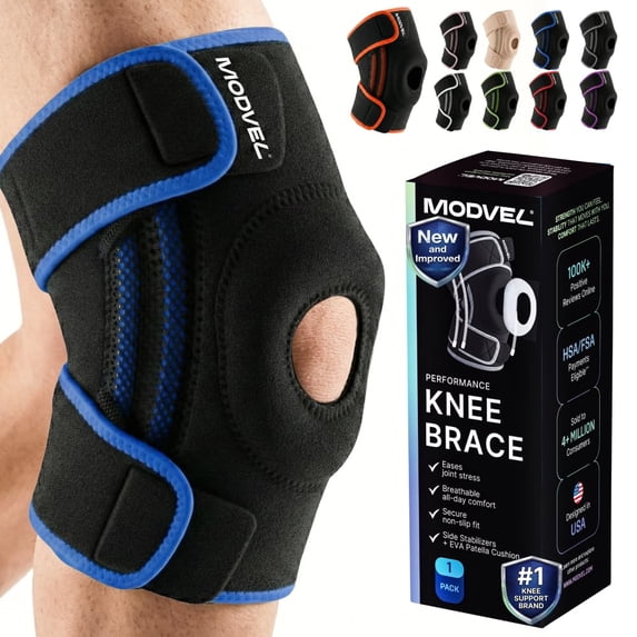 MODVEL Donut Knee Brace With Strap Blue (Small)