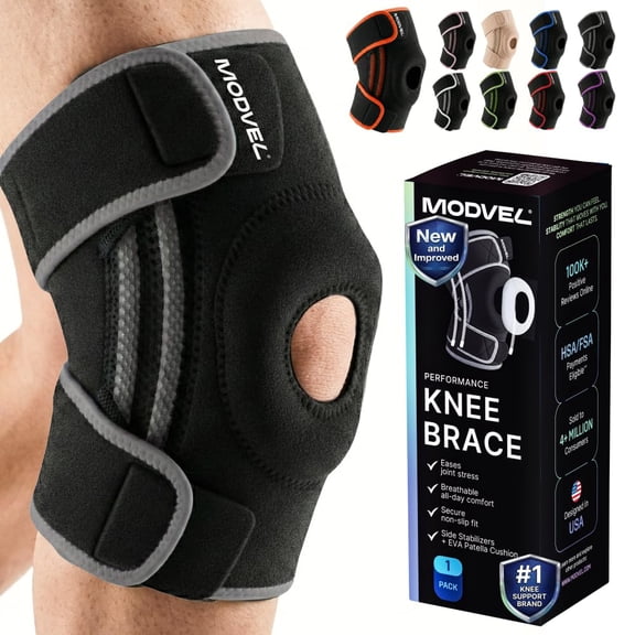 Modvel Donut Knee Brace With Strap Gray (Small)