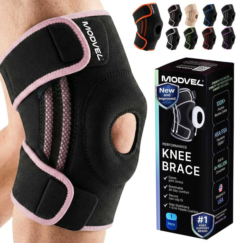 MODVEL Donut Knee Brace With Strap Purple (XL) HSA/FSA Eligible