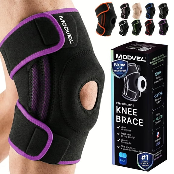 Modvel Donut Knee Brace With Strap Purple (Small)