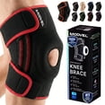 thumbnail image 1 of MODVEL Donut Knee Brace With Strap Red Purple (XXL), 1 of 8