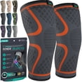 thumbnail image 1 of Modvel Knee Brace, Orange, Large, 1 of 7