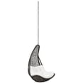 thumbnail image 1 of Modway Abate Steel Rattan Outdoor Patio Swing Chair without Stand in Gray/White, 1 of 3