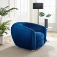 thumbnail image 1 of Modway Abundant Performance Velvet Armchair in Navy, 1 of 7
