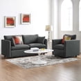 thumbnail image 1 of Modway Activate Upholstered Fabric Sofa and Armchair Set in Gray, 1 of 6