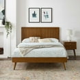 thumbnail image 1 of Modway Alana King Wood Platform Bed With Splayed Legs in Walnut, 1 of 11