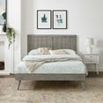thumbnail image 1 of Modway Alana Wood Full Platform Bed With Splayed Legs in Gray, 1 of 11