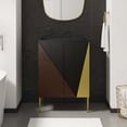 thumbnail image 1 of Modway Alchemist 24" Bathroom Vanity Cabinet (Sink Basin Not Included) in Black Gold, 1 of 9