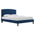 thumbnail image 1 of Alessi Performance Velvet Twin Platform Bed, 1 of 3