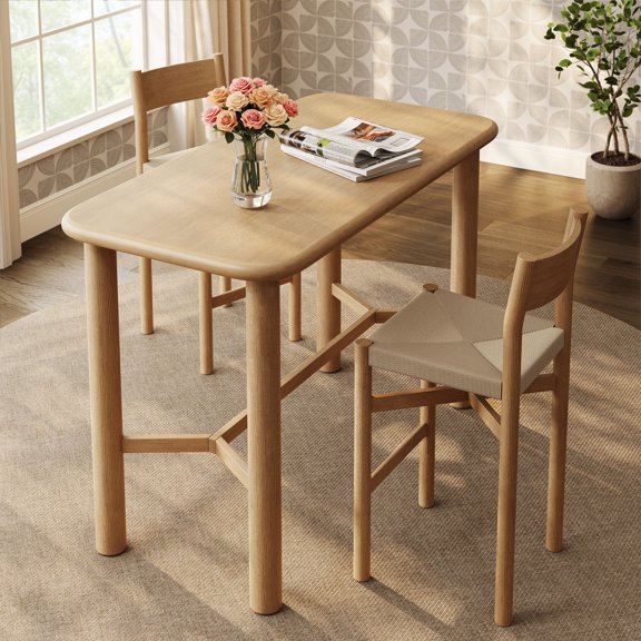 Modway Alvia Rectangular 60" Wood Bar Table in Weathered Oak