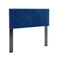 thumbnail image 1 of Modway Alyson Angular Channel Tufted Velvet Full/Queen Headboard in Navy, 1 of 9