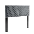 thumbnail image 1 of Modway Alyson Angular Velvet King/California King Headboard in Charcoal, 1 of 10