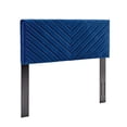 thumbnail image 1 of Modway Alyson Angular Channel Tufted Performance Velvet King / California King Headboard in Navy, 1 of 10