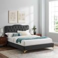 thumbnail image 1 of Modway Amber Full Platform Bed in Charcoal, 1 of 5