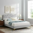 thumbnail image 1 of Modway Amber Full Platform Bed in Light Gray, 1 of 10