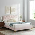 thumbnail image 1 of Modway Amber King Platform Bed in Pink, 1 of 10