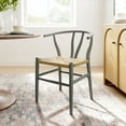 thumbnail image 1 of Amish Dining Accent Chair in Light Gray, 1 of 10