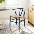thumbnail image 1 of Amish Dining Accent Chair in Midnight Blue, 1 of 10
