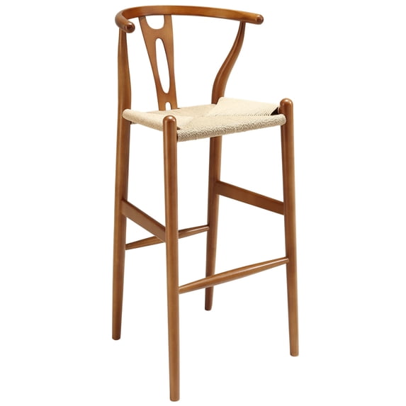 Modway Amish Bar Stool in Beech Wood Frame, Multiple Colors