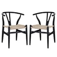 thumbnail image 1 of Amish Dining Armchair Set of 2, Black, 1 of 4