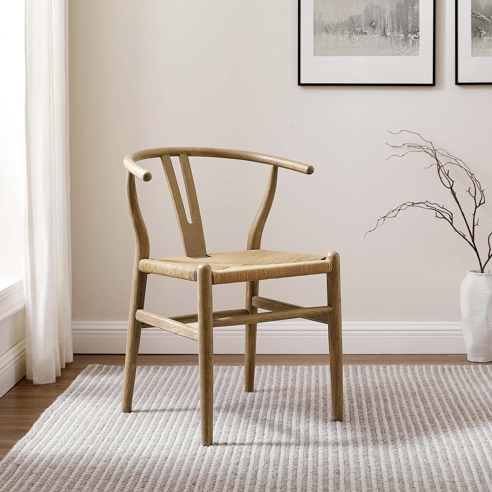 Modway Amish Dining Wood Armchair in Walnut Walmart
