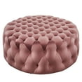 thumbnail image 1 of Modway Amour Tufted Button Large Round Performance Velvet Ottoman, Multiple Colors, 1 of 7