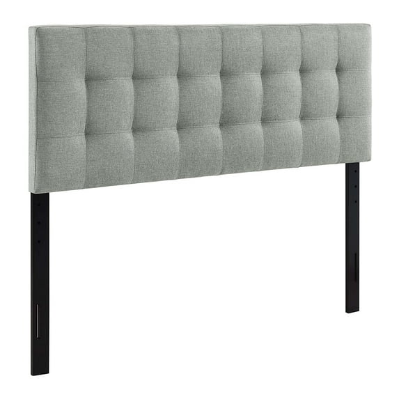 Modway Lily Full Upholstered Polyester Fabric Headboard in Gray