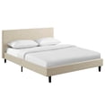 thumbnail image 1 of Modway Anya Full Modern Style Polyester Fabric Bed in Beige Finish, 1 of 6
