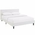 thumbnail image 1 of Modway Anya Modern Style Vinyl and Wood Full Bed in White Finish, 1 of 9