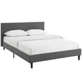 thumbnail image 1 of Modway Anya Queen Modern Style Polyester Fabric Bed in Gray Finish, 1 of 5