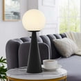 thumbnail image 1 of Modway Apex Glass Globe Glass Table Lamp in White Black, 1 of 8
