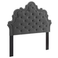 thumbnail image 1 of Modway Arabella Button-Tufted Performance Velvet Twin Headboard, Brown, 1 of 3