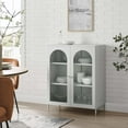 thumbnail image 1 of Modway Archway Metal Accent Cabinet with Height-Adjustable Shelves in Light Gray, 1 of 10